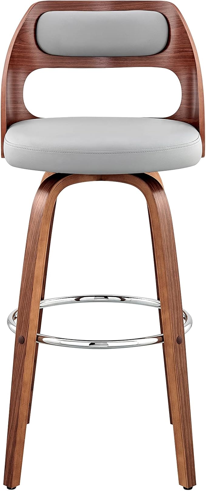 Armen Living Julius Mid Century Modern Swivel Bar Stool - Image 4