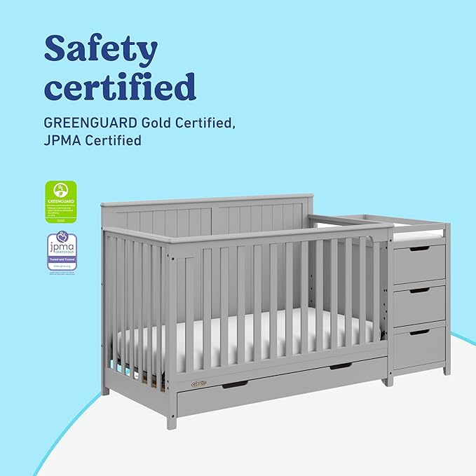 Graco Hadley All-in-One Convertible Crib & Changer – GREENGUARD Gold Certified - Image 5