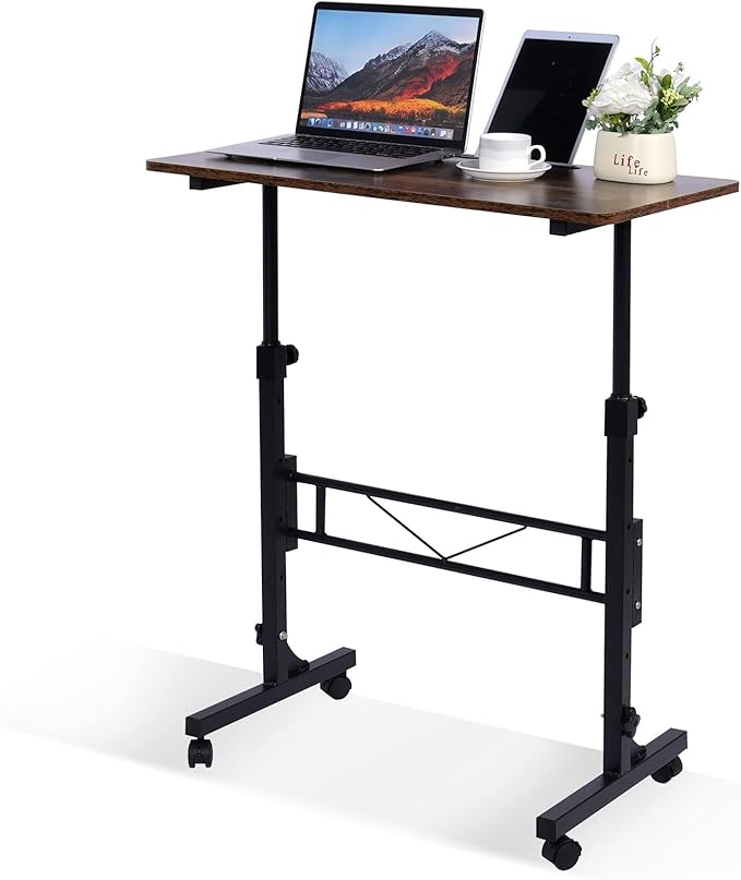 Standing Desk Adjustable Height, Mobile Stand Up Desks by KLSMYHOKI