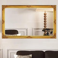 35" x 23" Large Antique Mirror, Ornate Entryway Over Console by AutdotWallMirrors