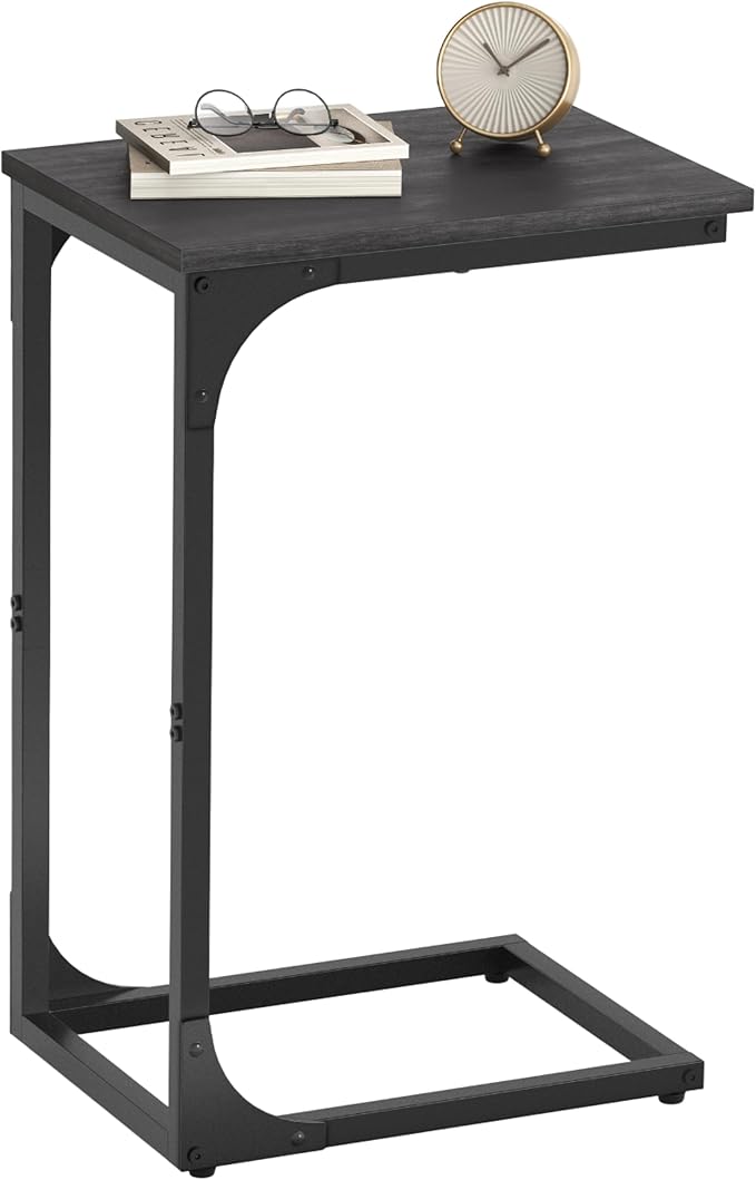VASAGLE C-Shaped End Table, Small Side Table by VASAGLEbySONGMICSHOME