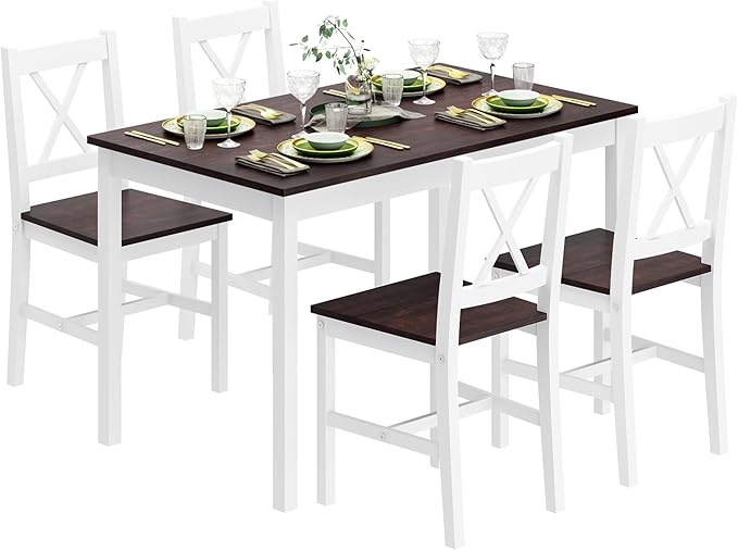 soges Kitchen Dining Table Chairs Set by soges