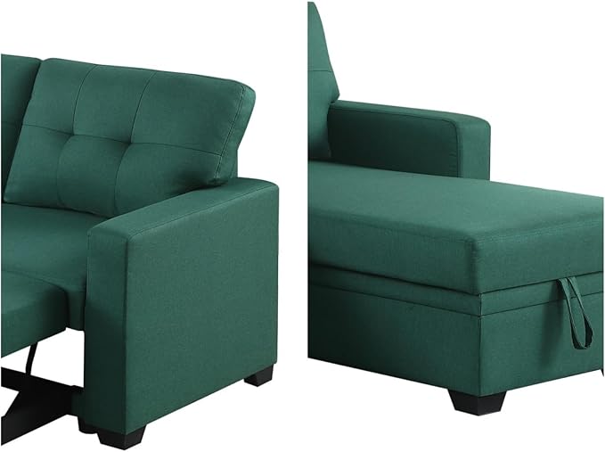 L-Shape Sofa Bed, Pull Out Sleeper Sofa - Image 4