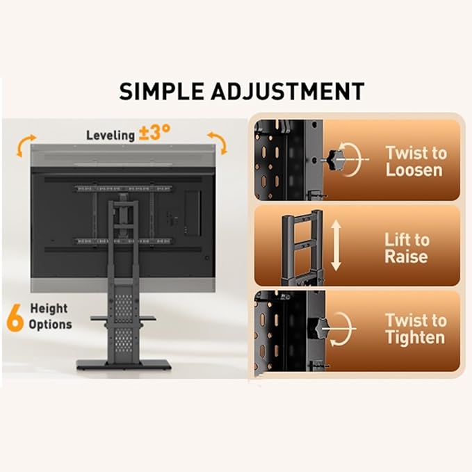 Perlegear Floor TV Stand with Mount - Image 8