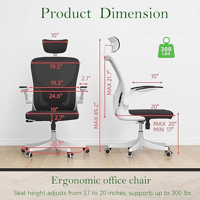 Ergonomic Office Chair, High-Back Mesh Computer Desk Chair - Image 2