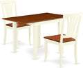 East West Furniture NDAV3-WHI-W 3 Piece Dinette Set by EastWestFurniture