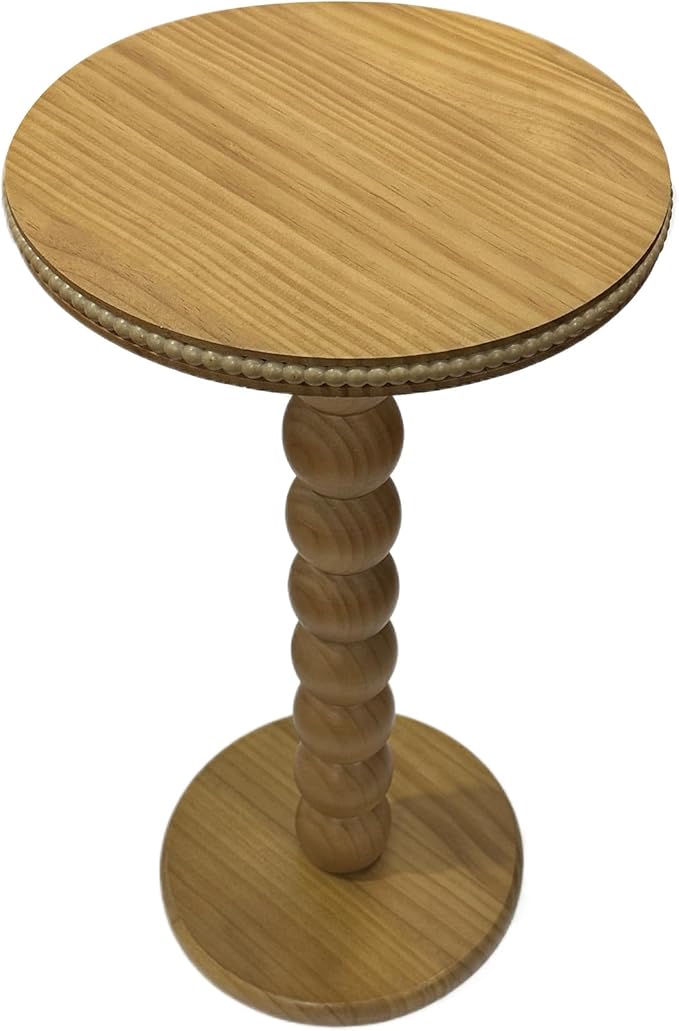 JUIOETURBoho Beaded Round Side Table - Image 6