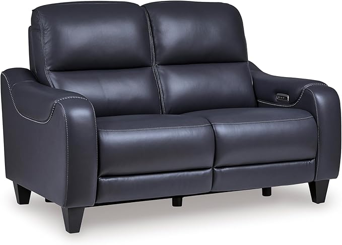 Signature Design by Ashley Mercomatic Contemporary Leather Match Wall Hugger by SignatureDesignbyAshley