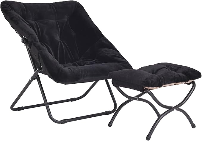 Oversized Folding Faux Fur Chair by Furlide