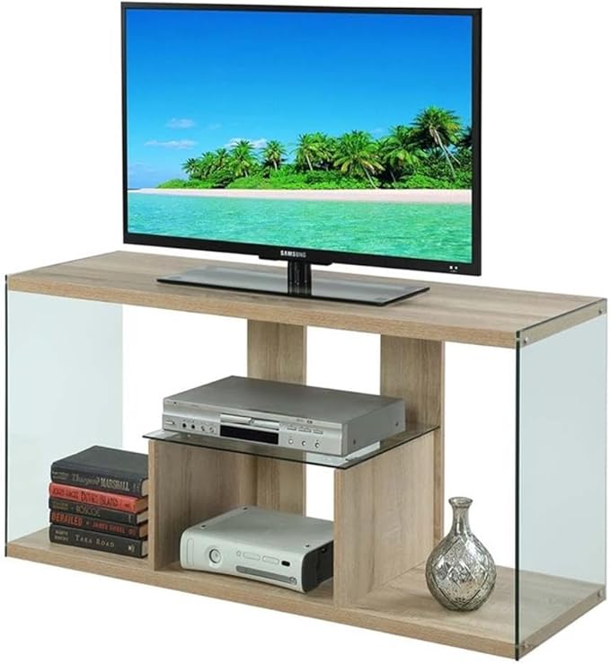 Convenience Concepts SoHo TV Stand, Weathered White - Image 3