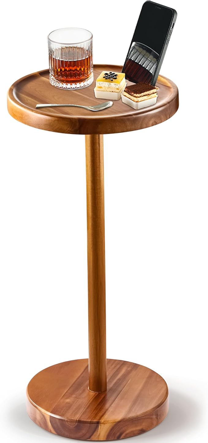 Drink Table, 24.4" Tall Compact Side Table by BLUEWEST