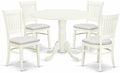 East West Furniture DLVA5-LWH-C 5 Piece Dining Table Set by EastWestFurniture