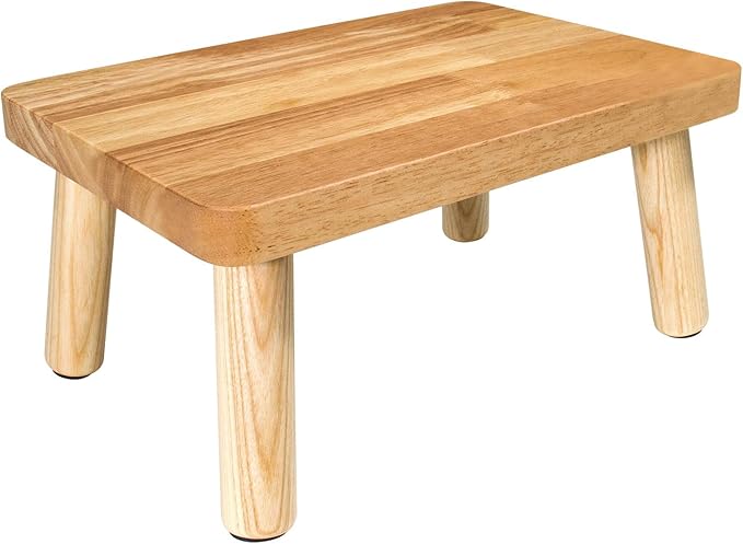 Wooden Step Stool for Adults, One Step Stool by GZQXHOME