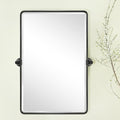 20x30'' Pivot Rectangle Bathroom Mirror Oil Rubbed Bronze Metal Framed Tilting by TEHOME