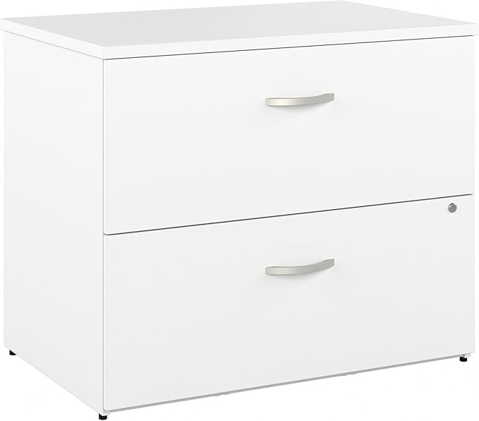 Bush Business Furniture Studio C Locking Lateral File Cabinet in White by BushBusinessFurniture