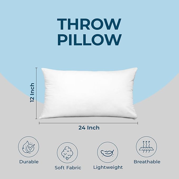 Utopia Bedding Throw Pillows, 12 x 24 Inches Pillows - Image 4