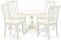 East West Furniture HBDA5-LWH-C 5 Piece Kitchen Table & Chairs Set Includes a by EastWestFurniture