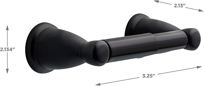 Franklin Brass Kinla 5-Piece Bathroom Set Matte Black 18" and 24" Towel Bar - Image 23
