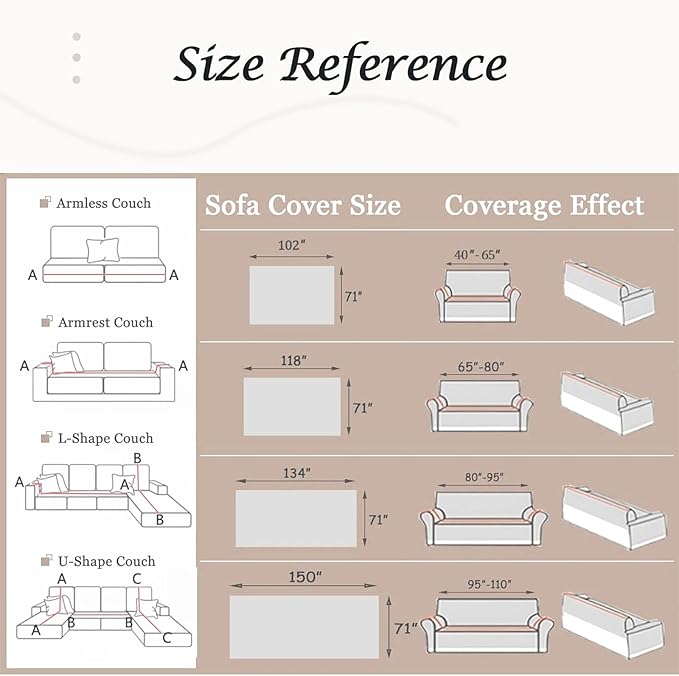 Couch Cover for Dogs Washable Sofa Cover, Sectional Couch Covers, Sofa Covers - Image 9