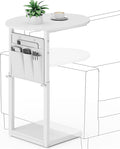 Vagusicc C Shaped End Table, Adjustable Height Small Side Table by Vagusicc