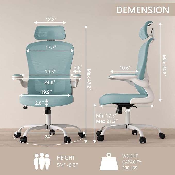 Office Chair, High Back Ergonomic Desk Chair, Breathable Mesh Desk Chair - Image 2