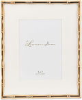 Lawrence Frames Bamboo Design Metal Frame, Matted 5x7 by LawrenceFrames