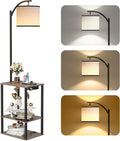 SUNMORY Floor Lamp with Table, End Table by SUNMORY
