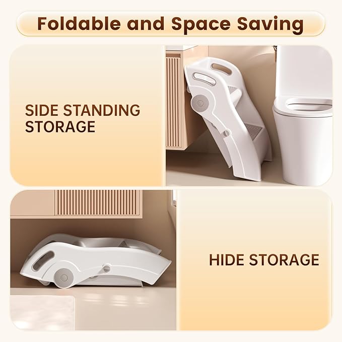 Toddler Step Stool for Bathroom Sink – Non-Slip Kids Step Stool, 100lbs Load - Image 4
