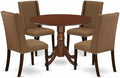 East West Furniture DLFL5-MAH-18 5 Piece Kitchen Table Set by EastWestFurniture