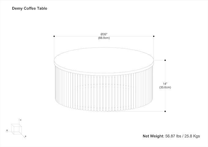 SIMPLIHOME Demy Coffee Table - Image 3