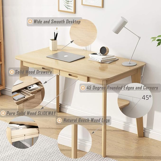 IOTXY Solid Wood Writing Desk - Image 6