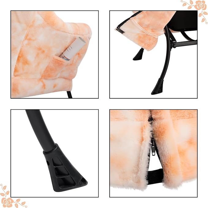 HollyHOME Faux-Fur Lazy Chair - Image 8