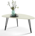 Manora Small Oval Coffee Table White, Modern Coffee Tables by manora
