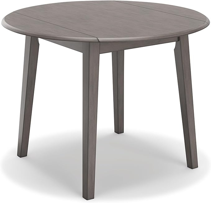 Signature Design by Ashley Shullden Casual Round Dining Small Drop Leaf Table by SignatureDesignbyAshley