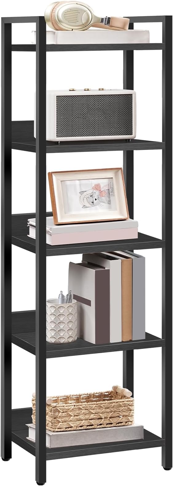 5-Tier Bookshelf, Shelves Organizer - Image 7