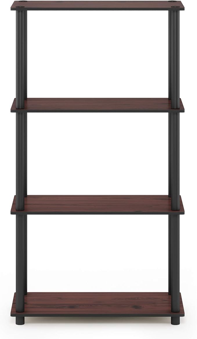 Furinno Turn-N-Tube 4-Tier Multipurpose Shelf Display Rack, Round Tubes - Image 5