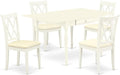 East West Furniture MZCL5-LWH-C 5 Piece Kitchen Table Set by EastWestFurniture