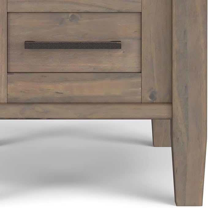 SIMPLIHOME Ela Solid Wood 14 inch Wide Rectangle Transitional Narrow End Table - Image 8