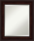 Amanti Art Brown Wall Mirror 25x21 Coffee Bean Brown Rectangle Bathroom Mirror by AmantiArt
