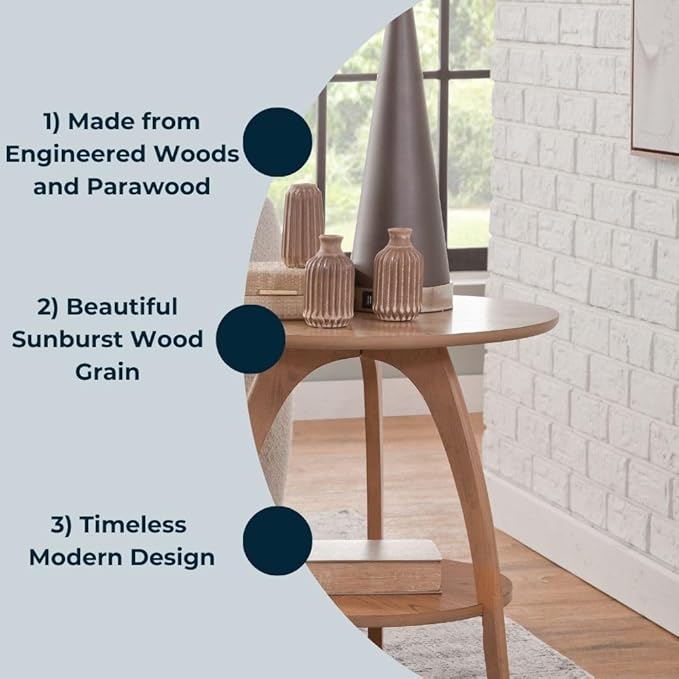 Martin Svensson Home LAX 20" Round End/Side Table - Image 2