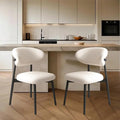 Upholstered Dining Chairs Set of 2, Mid Century Modern Kitchen Chairs by Aobalvn