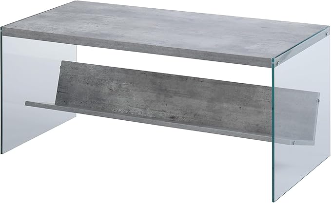 Convenience Concepts SoHo Modern Living Storage Shelf, Contemporary Coffee Table by ConvenienceConcepts