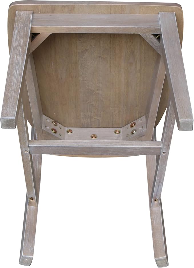 International Concepts Set of Two San Remo Splatback Chairs, Washed Gray Taupe - Image 10