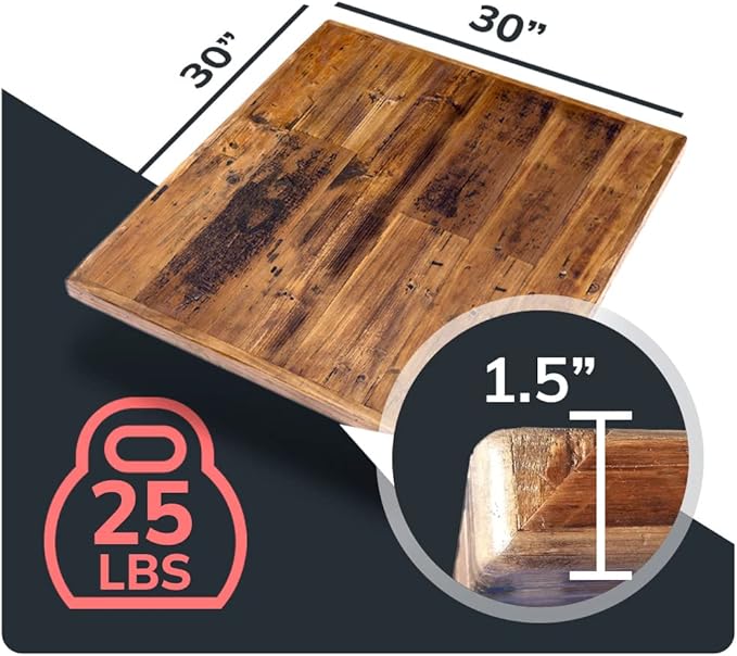 Reclaimed Wood Table Top - Image 2