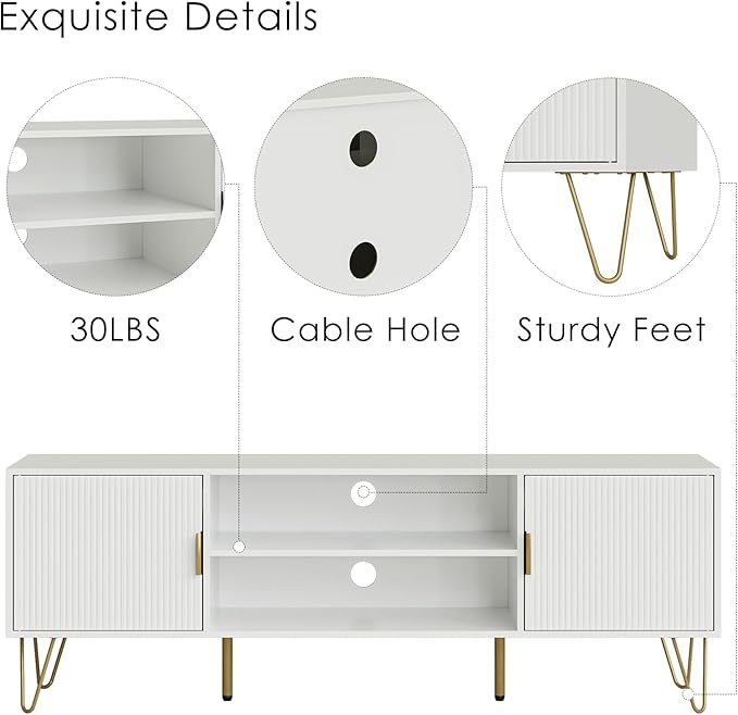 TV Stand for 55 65-inch TV, Entertainment Center - Image 3