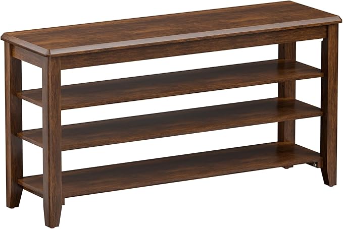 Shoe Bench Storage Rubberwood, Entryway Bench by Taitiy