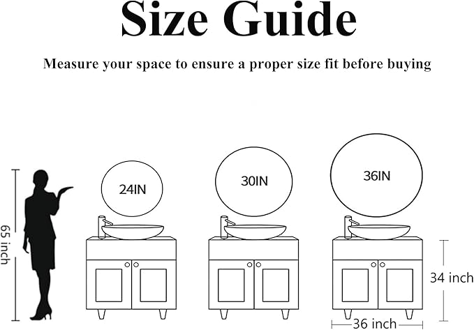 Large Round Gold Mirror 36 inch, Matte Gold Circle Mirror - Image 5