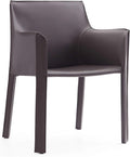 Manhattan Comfort Vogue Modern Faux Leather Dining Chairs, Metal Frame by ManhattanComfort