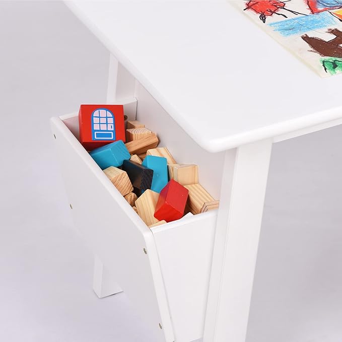 Kids Solid Wood Table and 2 Chair Set - Image 4