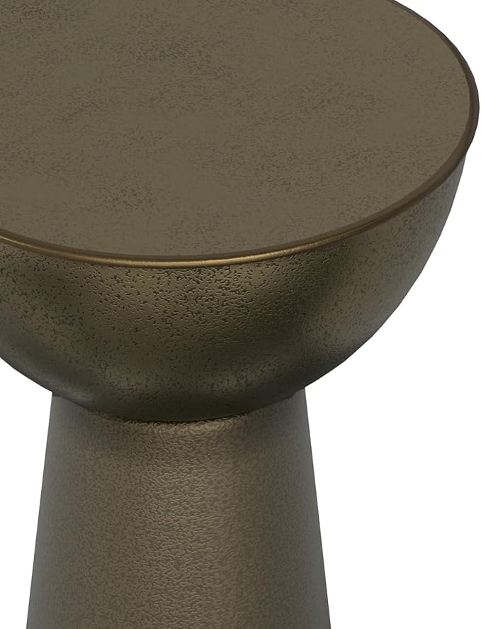 SIMPLIHOME Surrey Contemporary Modern 12 inch Wide Metal Side Table in Antique - Image 6